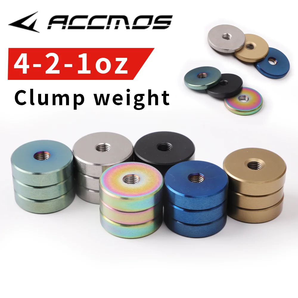 31.75mm T-Steel Archery Stabilizer Counterweight Blocks 1OZ 2OZ 4OZ Bow Arrow Outdoor Shooting Equipment
