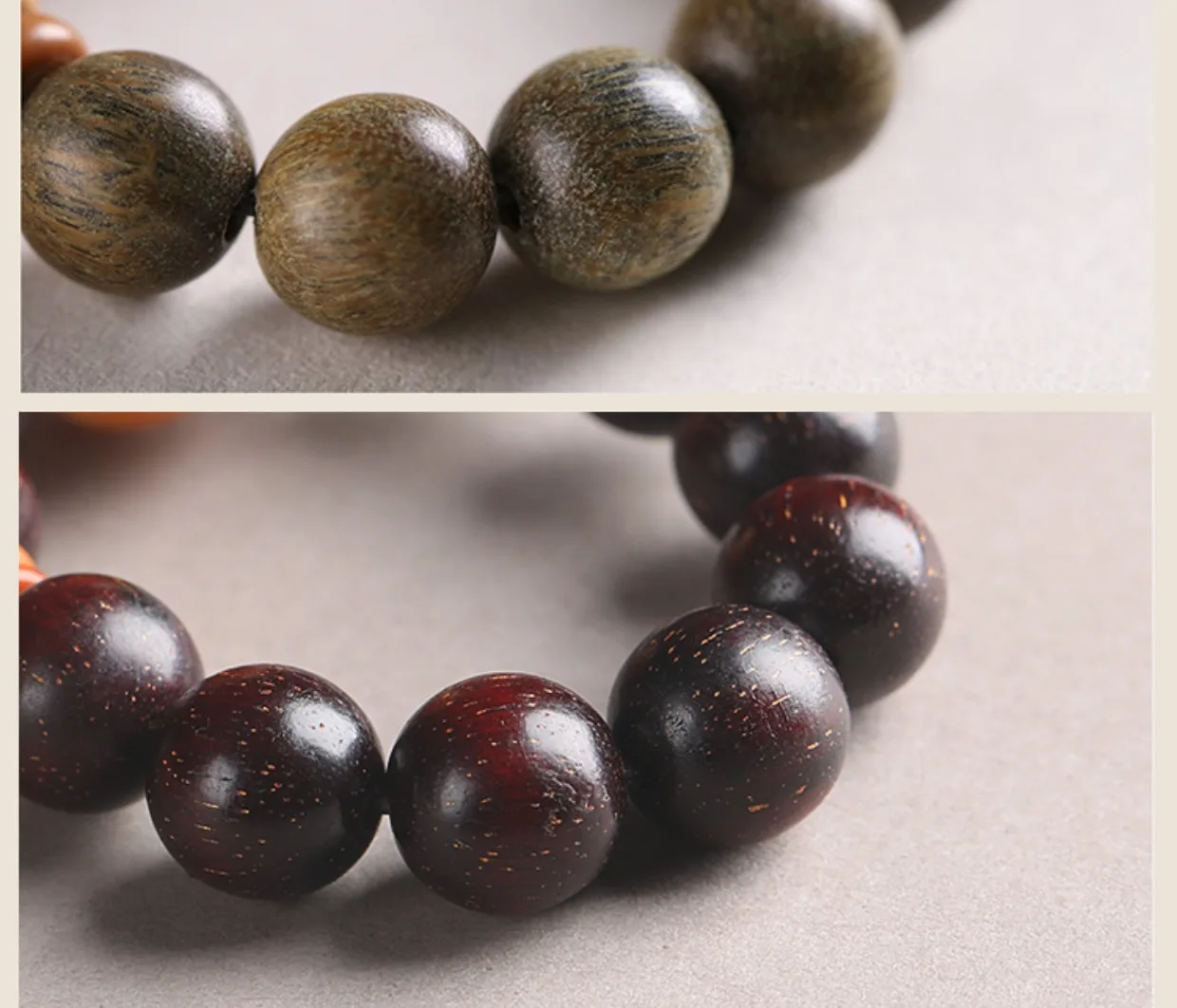 Natural Green Sandalwood Buddha Beads Bodhi Seed Hand Toy Handheld Hand Toy Hand Pieces Fingertip Crafts