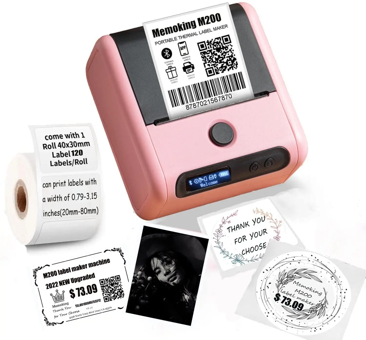 Phomemo Mini imprimante thermique, Imprimante portable d'étiquettes sans  encre - Prix en Algérie