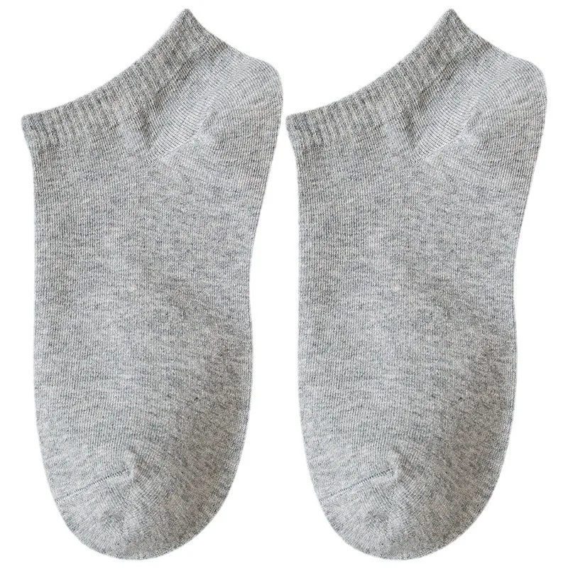 

5 Pairs Casual socks Men & Women in Spring & Summer, black and white gray light mouthed Invisible Socks Solid Color Socks