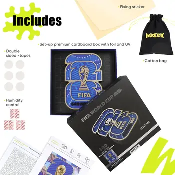 FIFA World Cup 2026 Limited Edition Collector's Houten Puzzel 300 Stuks Volwassenenpuzzels met Cadeauverpakking voor Echte Fans Officieel Gelicenseerd 5