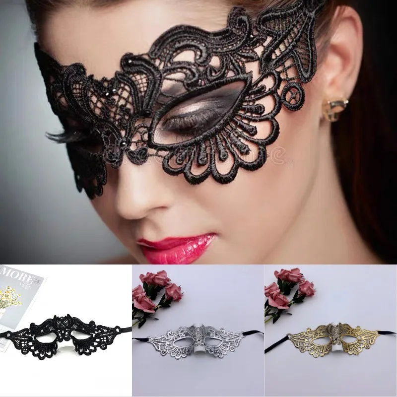 Women's Lace Floral Eye Mask Masquerade Prom Face Mask Party Cosplay Prop