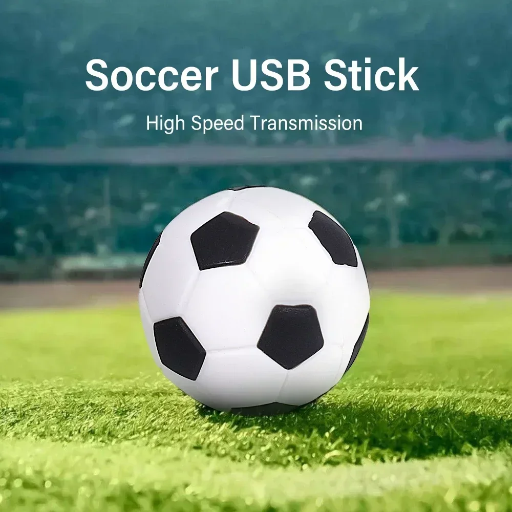 

JASTER USB 2.0 Flash Drive 128GB Silicone Football Creative Cartoon Memory Stick 64GB 32G U Disk 4GB Pen Drives Children gifts