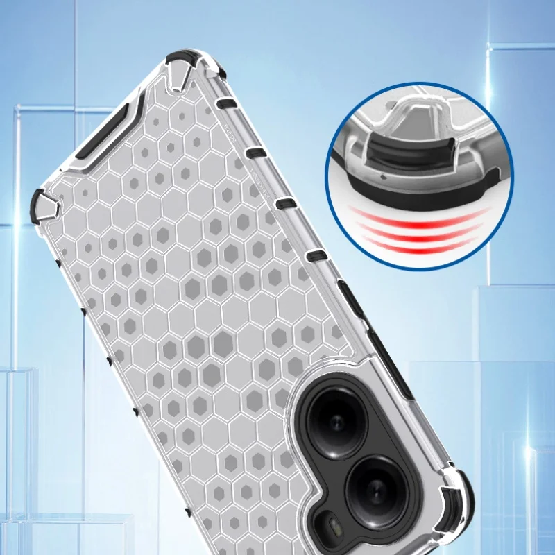 Honeycomb Style Armor Shockproof Case For Xiaomi Poco X7 Pro Redmi Turbo 4 5G TPU Frame Hard Plastic 2 in 1 Phone Cover Fundas