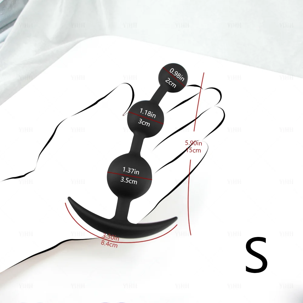 Long Anal Beads Anal Plug Big Butt Plug Anal Balls Sex Toys For Women Men Prostate Massage Pull Bead Dildo Deep Vaginal Anal Toy