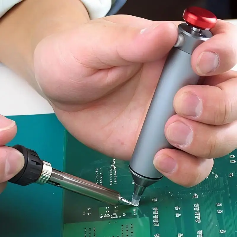 Pompe à dessouder professionnelle SS-03 avec buses silicone - Outil modelisme