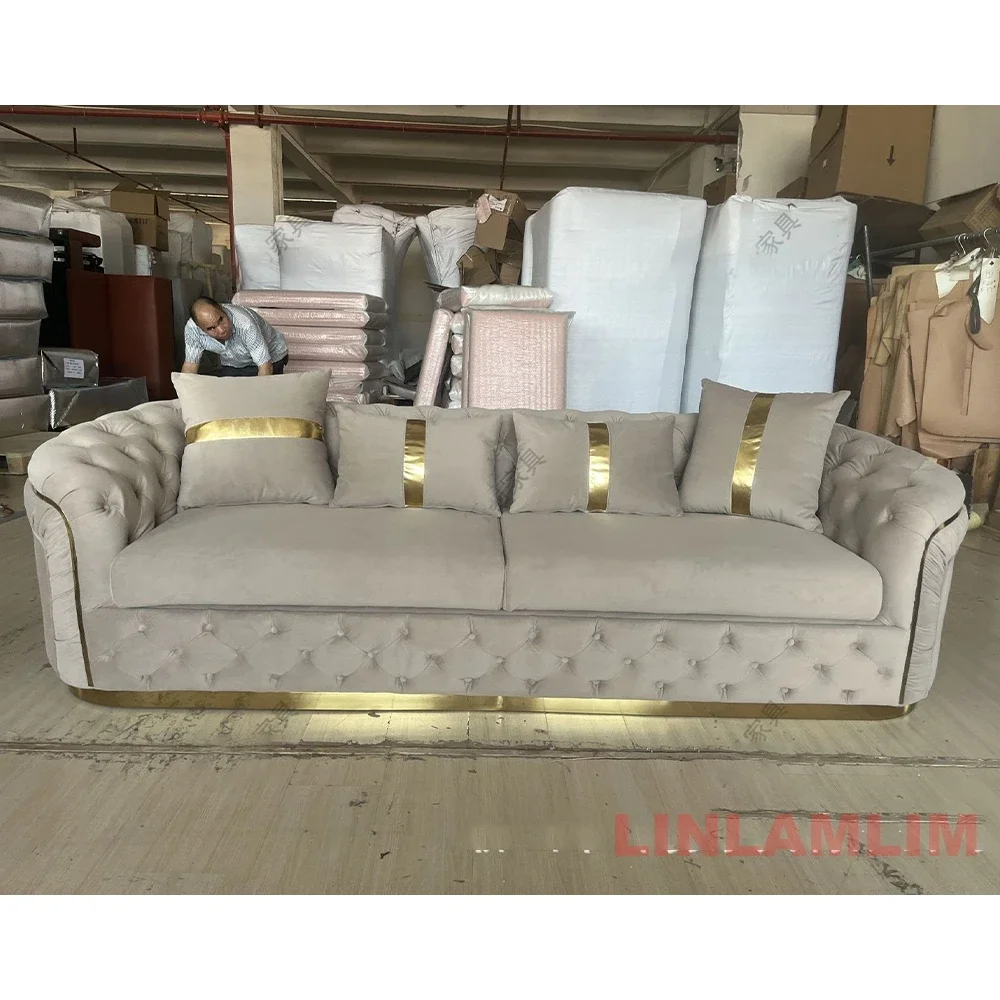 Luxury Chesterfield Sectional Sofa 6