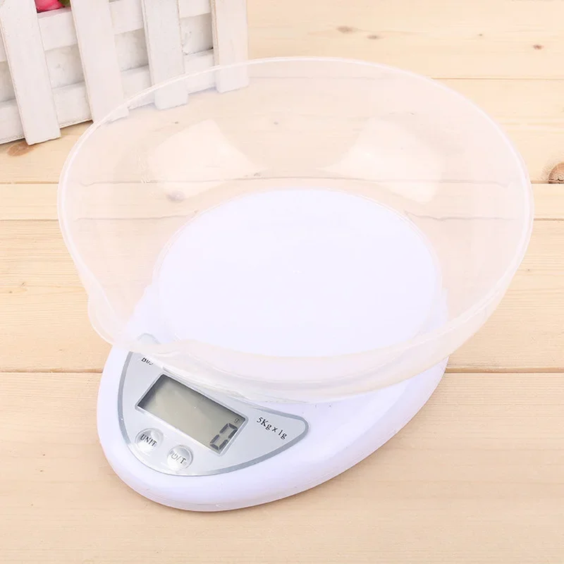 With tray 5kg Portable LED Digital Scale Scales Food Balance Measuring Weight Kitchen Scales Small Scale Weighing In Grams