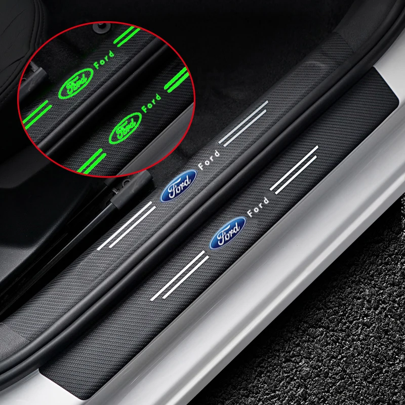 Светящаяся наклейка из углеродного волокна на автомобильную дверь для Ford Mondeo Mk4