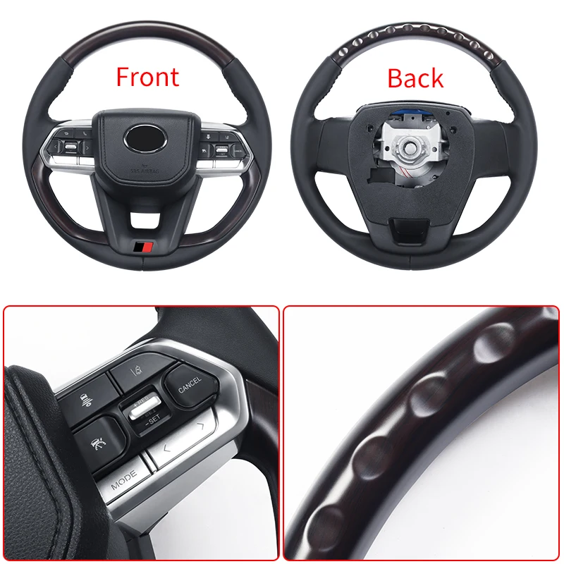 For Toyota Land Cruiser 200 2008- Upgrade Lc300 Steering Wheel Assembly LC200 Interior Modification Accessories Replacement