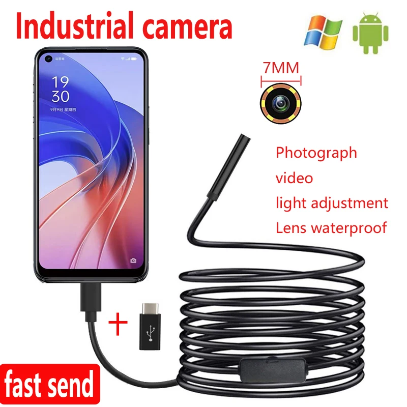 inspection camera Type C Endoscope Camera Flexible Mobile Borescope Phone USB For Cars Endoscope For Android Smartphone Endoscopic Camera Probe