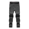 Men's Waterproof Hiking Pants Outdoor Fleece Lined Snow Ski Pants Winter Softshell Snowboard Pants 4