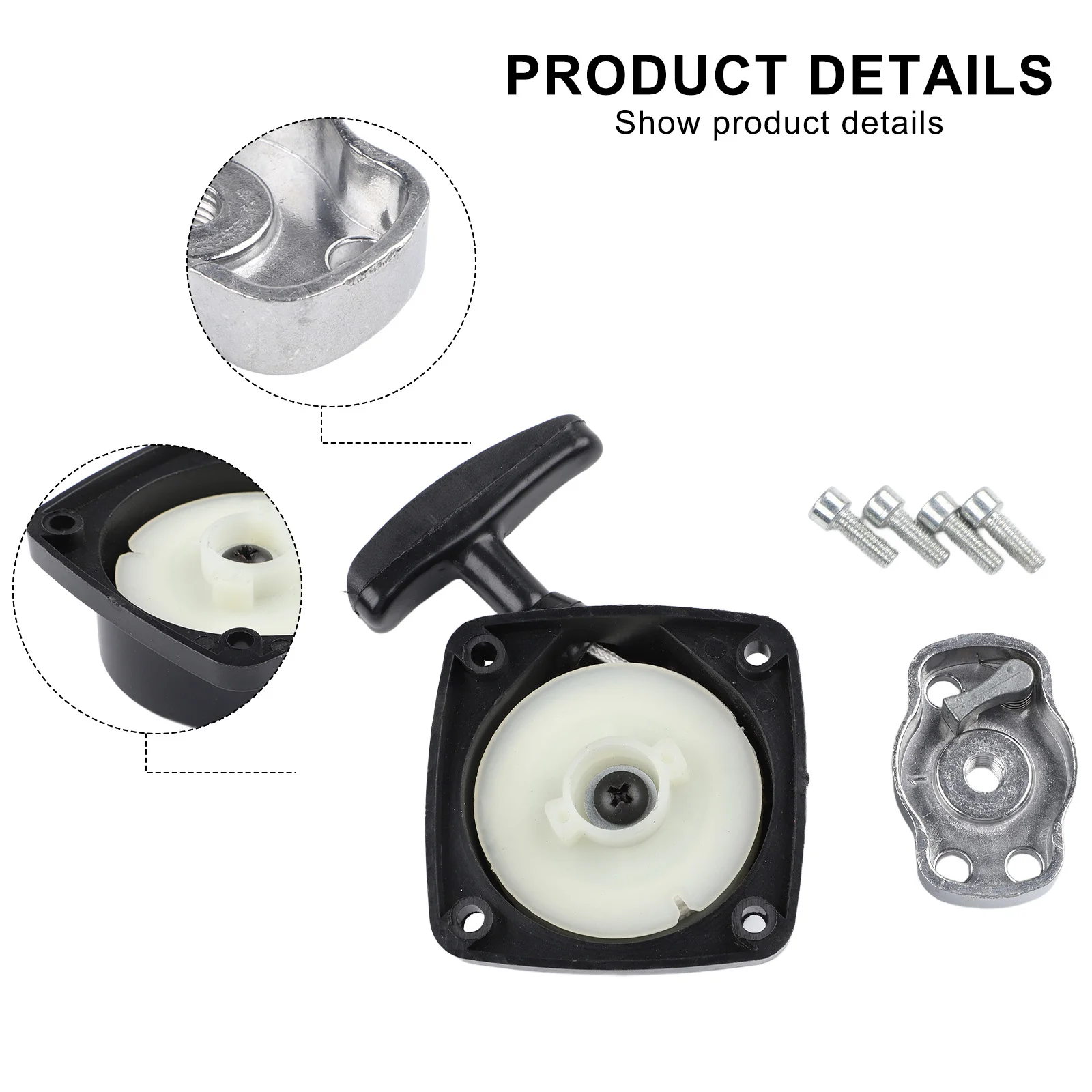 Rückstoßstarter-Zugsatz für EB260 1E34FB Gebläsemotor-Benzin-Freischneider-Zubehör Ersatzteile – Detail 4
