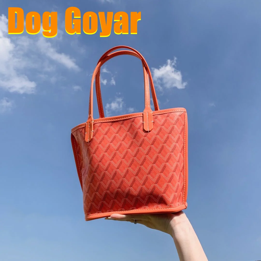 

Dog Goyar A++++ little bag one shoulder handbaglarge capacity shoulder Shopping bag Mummy tote Bag double sides leather mini