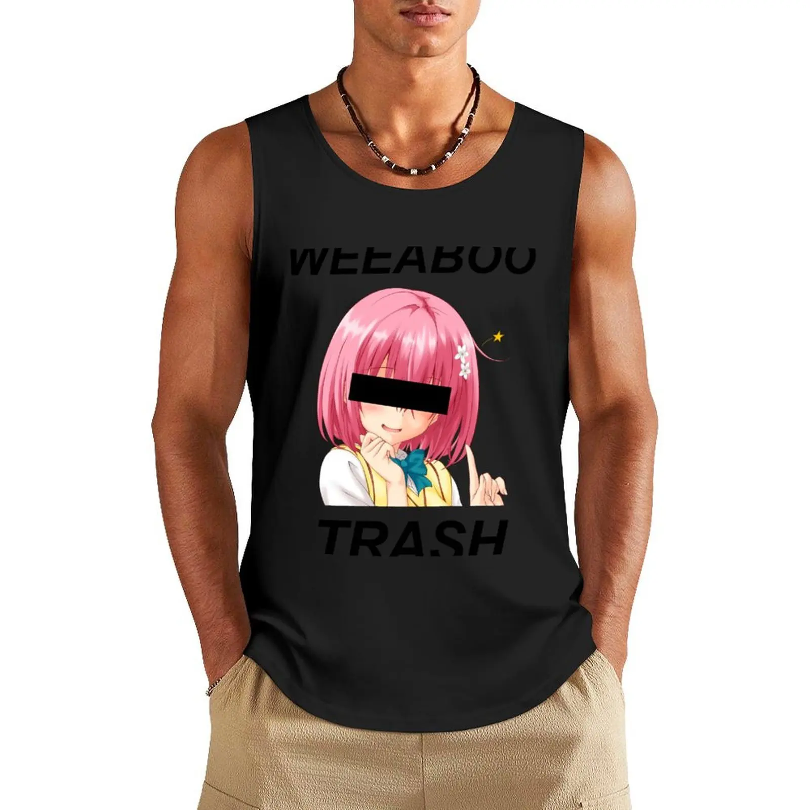 weeaboo trash Tank Top T-shirt male basketball
