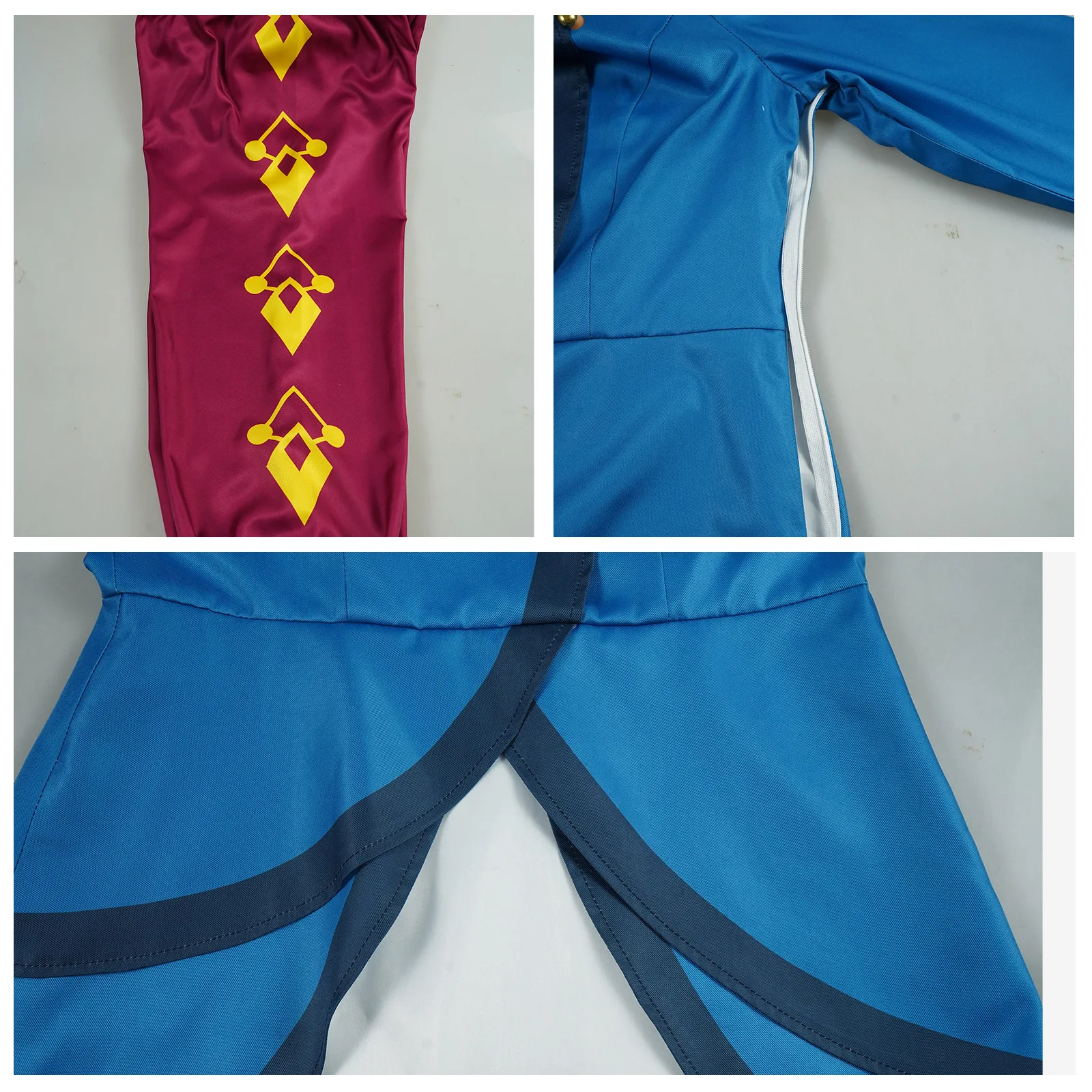 Spellbound: Ellian Princess | Blue Printed Cheongsam-Style Dress Costume Cosplay 25 Generic Blue Printed Cheongsam-Style Dress Costume for Girls (Unofficial)