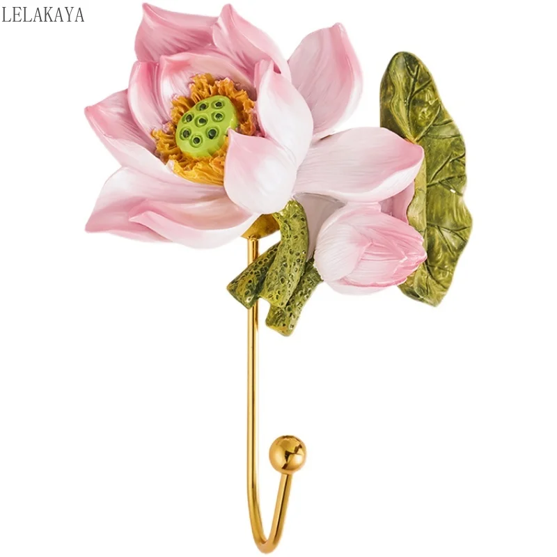 

Настенные крючки с цветами тюльпана, элегантный декоративный настенный крючок, крючок для полотенец, ключей, шляпы, аксессуары для ванной комнаты, настенная клейкая вешалка, Новинка