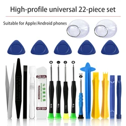 Tournevis d'ouverture pour IPhone IPad ordinateur portable, outils de réparation de téléphone portable 22 en 1 Kit d'outils manuels de démontage outil d'ouverture 