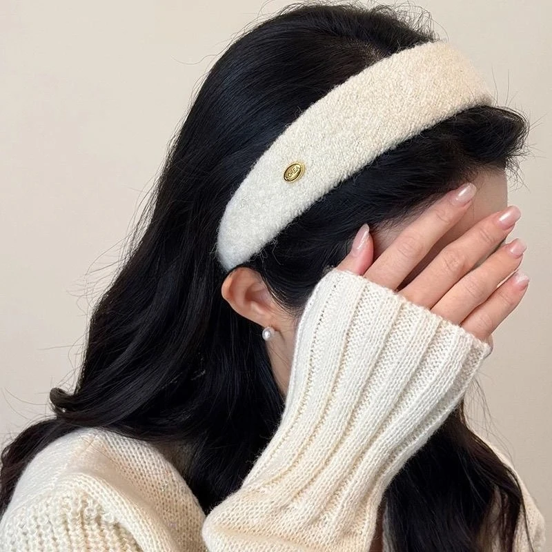 1-teiliges französisches gestricktes Metall-Stirnband mit vielseitigem Strickdesign für den täglichen Gebrauch, angenehm zu tragen, Retro, elegant, geeignet, verschiedene Stile – Detail 7