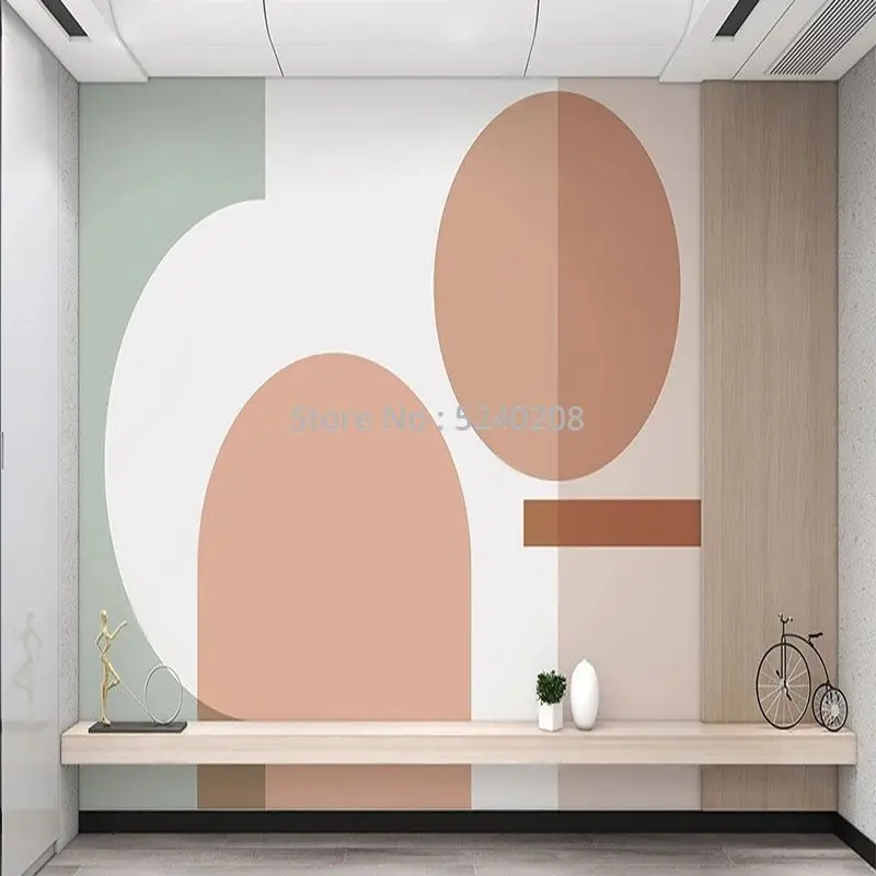 parede personalidade geométrica fundo arco forma decorativa