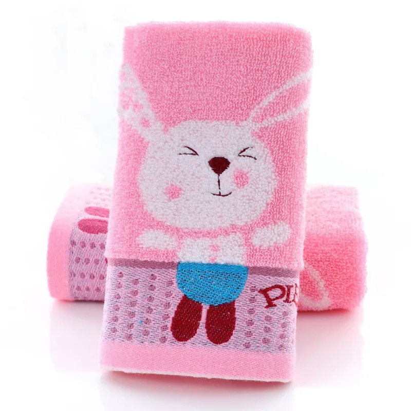 Baby Towel Cartoon Rabbit Face Soft Cotton 50x25cm