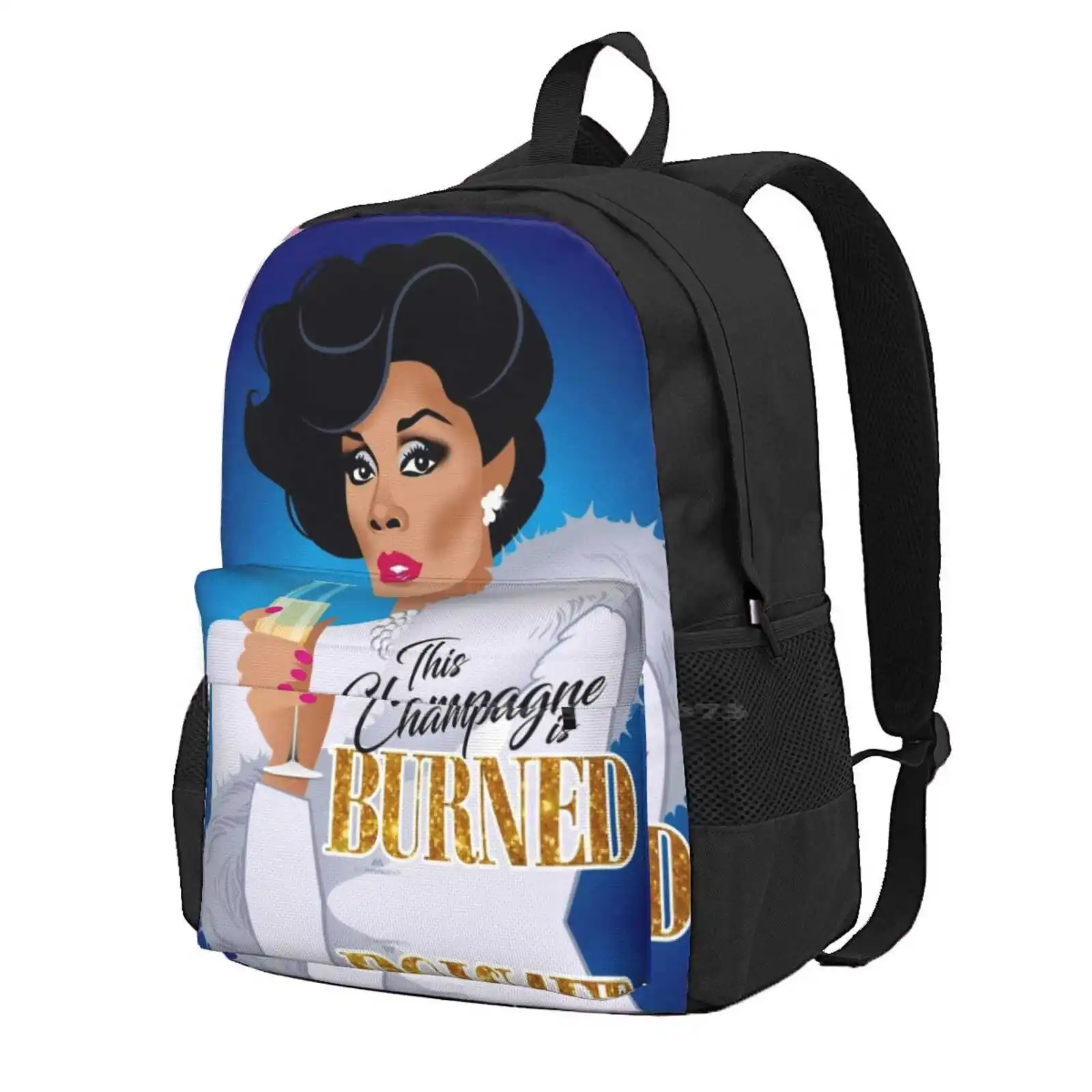 

Burned! Large Capacity School Backpack Laptop Bags Alejandro Mogollo Art Alejandromogolloart Alemogolloart Dynasty Camp Glamour