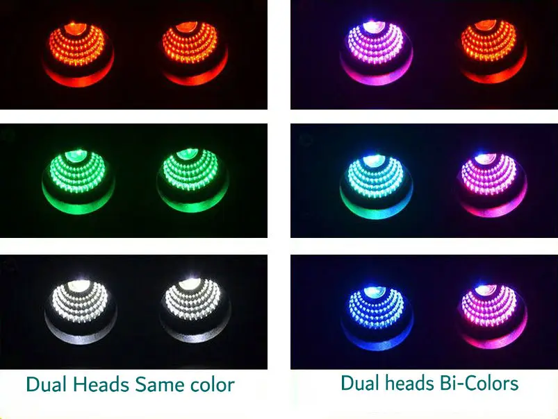 Description Picture 6 of item32W RGBW Same Color or Bicolored Dual Head Starlight Headliner APP/Smart phone Control Fiber Optic Light engine Sound activated