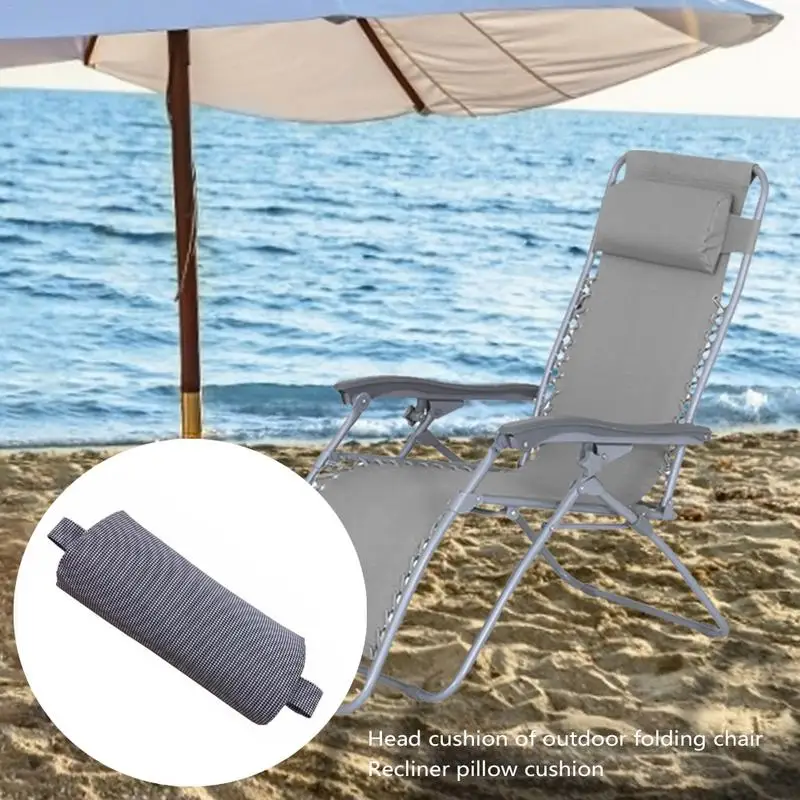 Neck Brace Pillows Head Support Protector Recliner Headrest Beach Folding Chair Pad Pillow Garden Backyard Chair Head Cushion