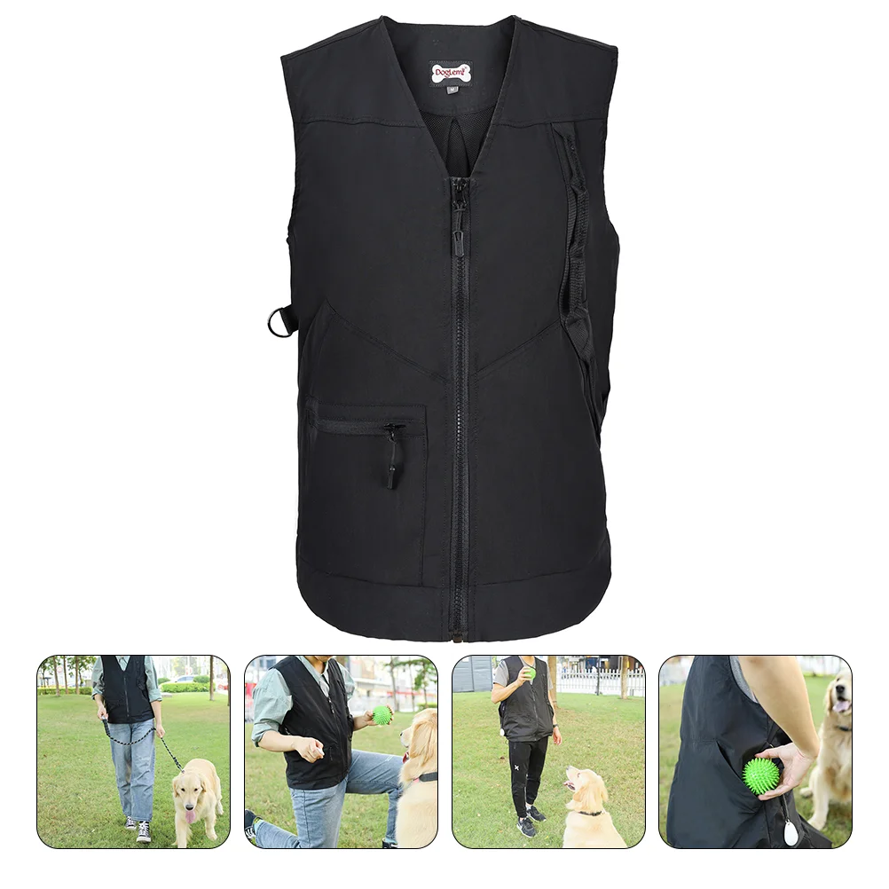 

Dog Fishing Vest Protective With Multi Pockets Professional Women's Anorak Jacket Owner Obedience Vest