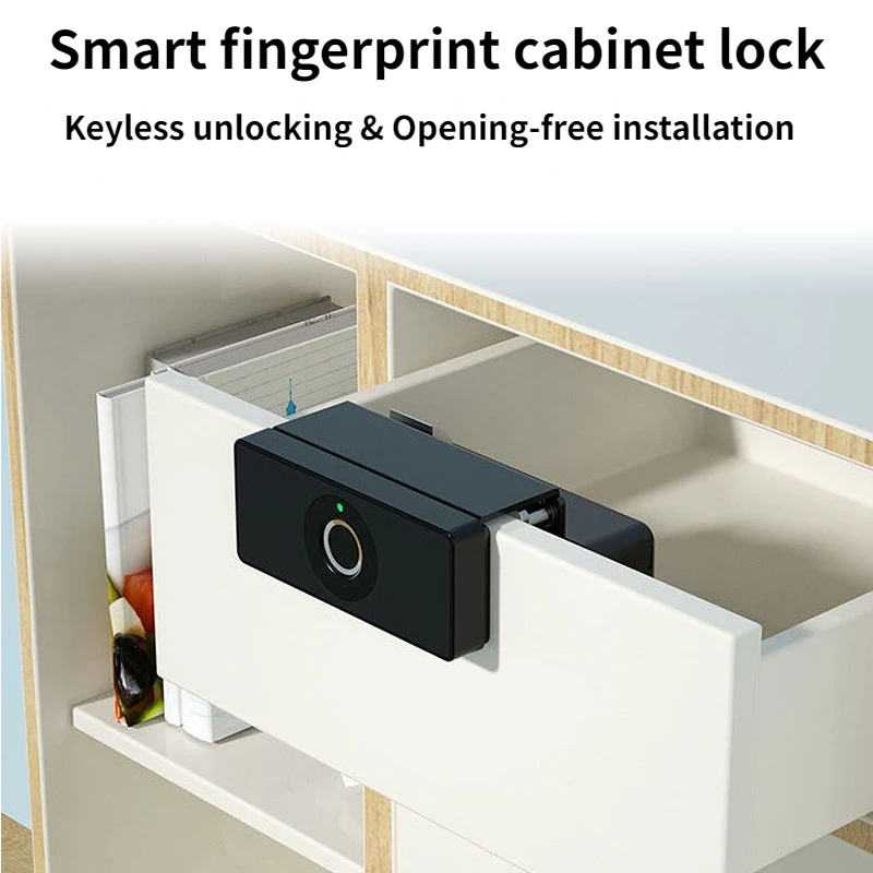 Fingerprint Drawer Lock Keyless Fingerprint Unlock Smart Wood Door Lock
