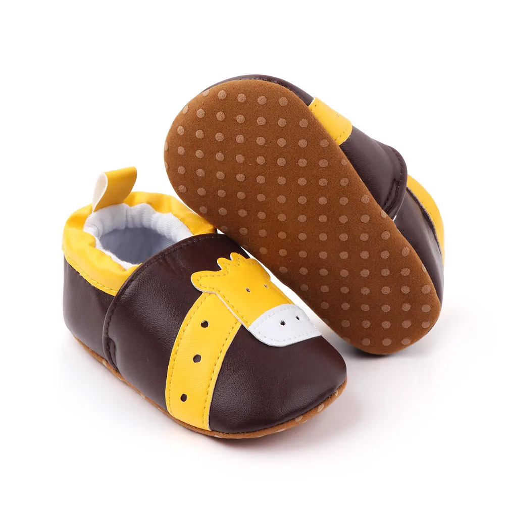 New Baby Boy Girl Shoes Cute Cartoon Leather Shoes Toddler Soft Sole Anti-slip First Walkers Infant Newborn Crib Shoes Moccasins 3