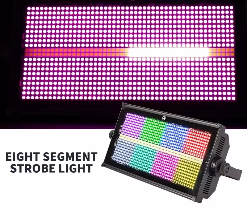 8 pieces dj disco night club events pixel wash effect led 8+8 segments rgb strob