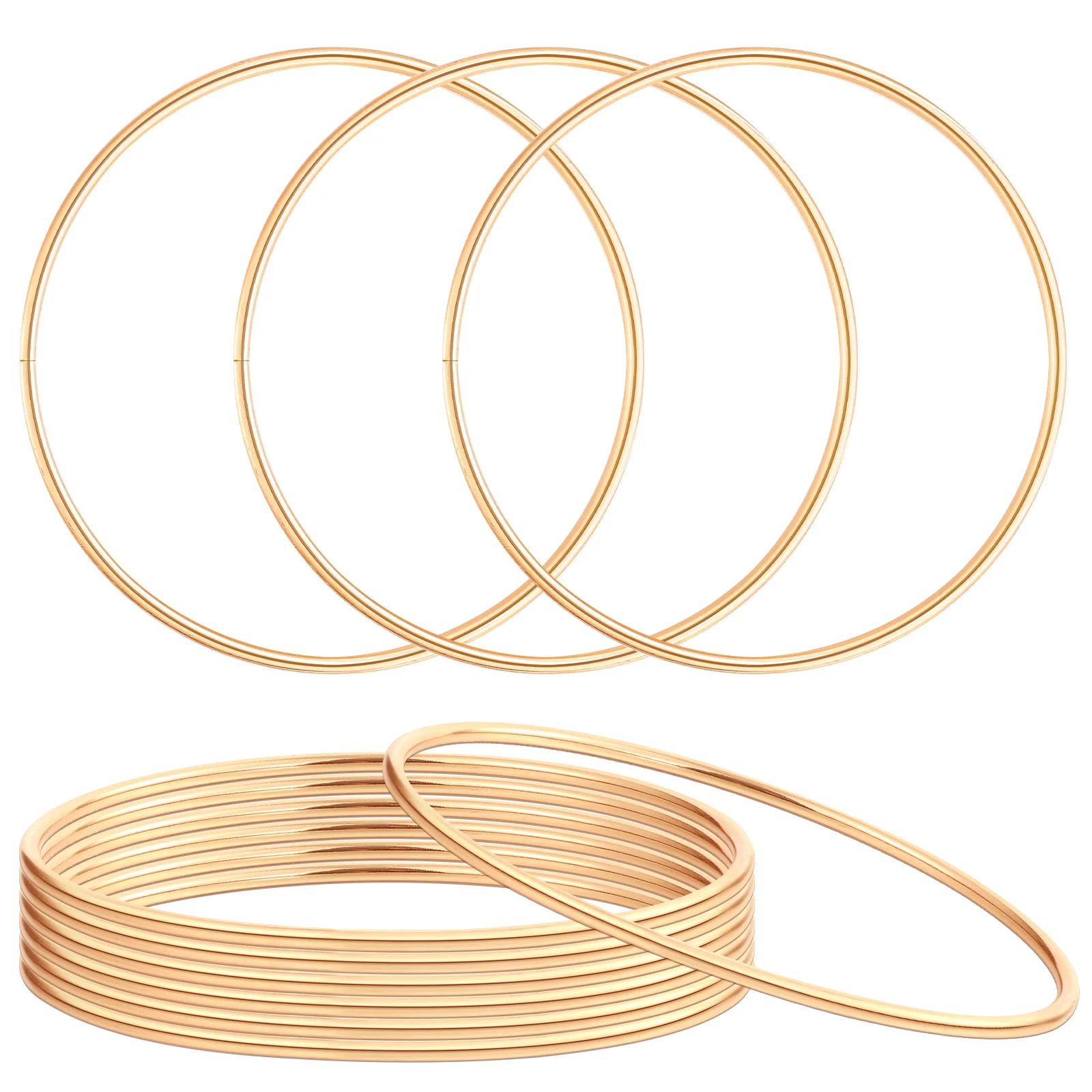 10Pcs Metal Hoops Dreamcatcher Craft Accessories Round Rings Wreath Circles Diy Adornment Home Decor Wind Chimes Hanging 4