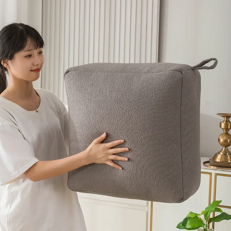 Lazy Sofa Ottoman Foot Stool Cover No Inner Modern Designed Footstool Side Table Chair Stool Versatile Low Sofa