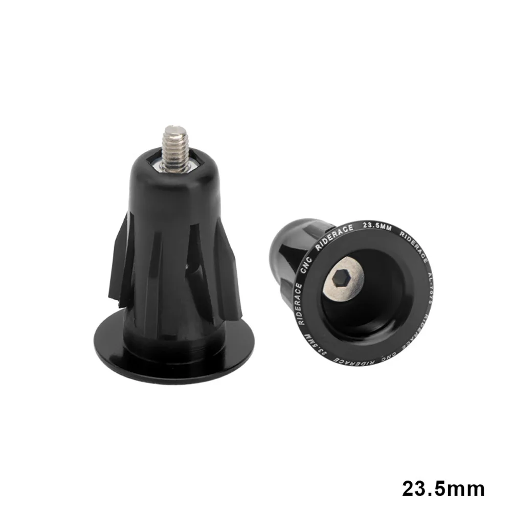 

1pc Bike Handlebar End Plug Aluminum Alloy Lock MTB Handle Bar Grips Cover Cap For 22-24mm Calibre Handlebar Accessories