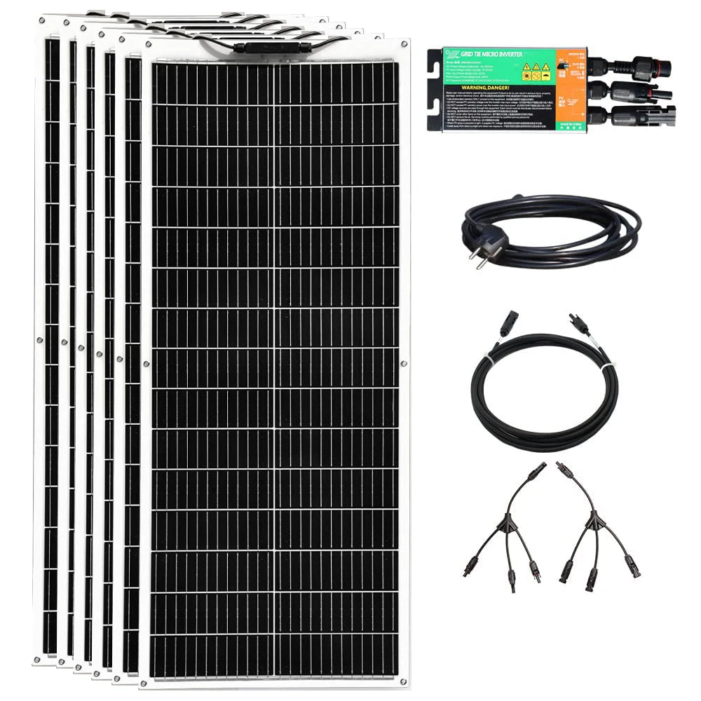 

BOGUANG balcony Solar Panel system 400W/600W Solar Panles with 600W Inverter plug and play solar system for home complete kit