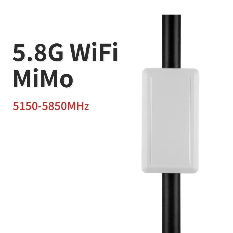 5.8G WIFI Flat Antenna 5G Dual Polarization MIMO High Gain 15DBI 5150-5850MHz Broadband Outdoor Waterproof Dual Port N Female