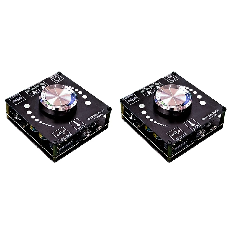 

2X Φ 100W + 100W Dual TPA3116D2 Bluetooth 5,0 стерео аудио цифровой усилитель мощности, Плата усилителя AUX