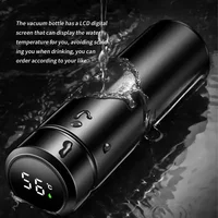 500ML Stainless steel thermos bottle with digital temperature display, Intelligent temperature measurement cup, LED 6