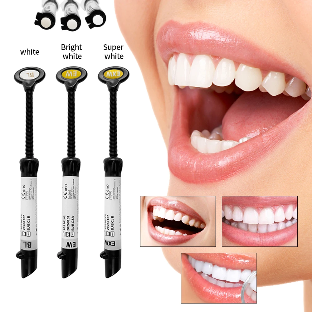 

Dental Esthetic Materials BL/EW/EXW Shades Syringe Oral care for Teeth Whitening White Dentistry Tools