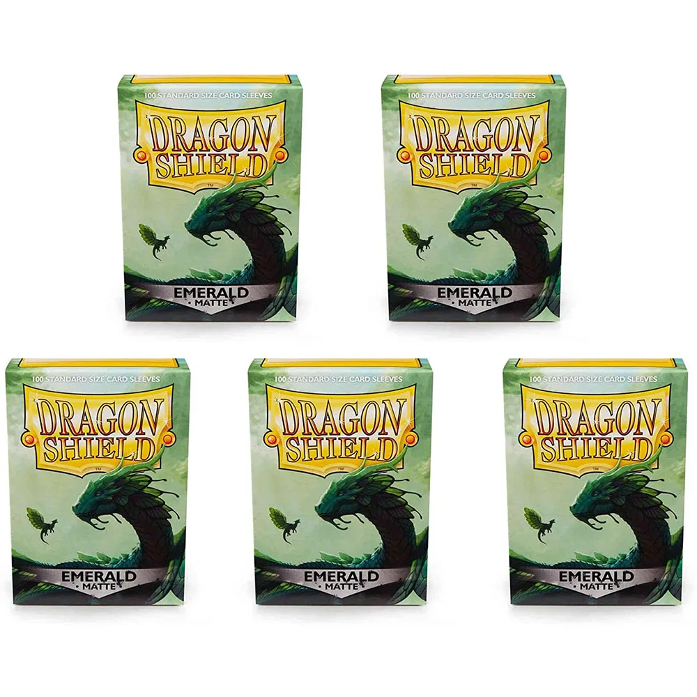 5-packs-dragon-shield-matte-emerald-standard-size-card-sleeves-cards-cover-mgt-cards-protector-for-pkm-star-reals-board-games