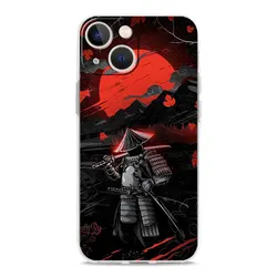 Samurai Art Soft Phone Case - Japanese Design Protective Cover - iPhone 13 Pro Max (B7)