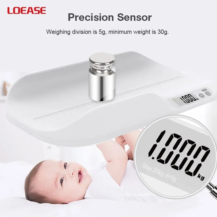B37 BSCI Supply 20kg Plastic Digital Infant Weighing Pet Baby Scale