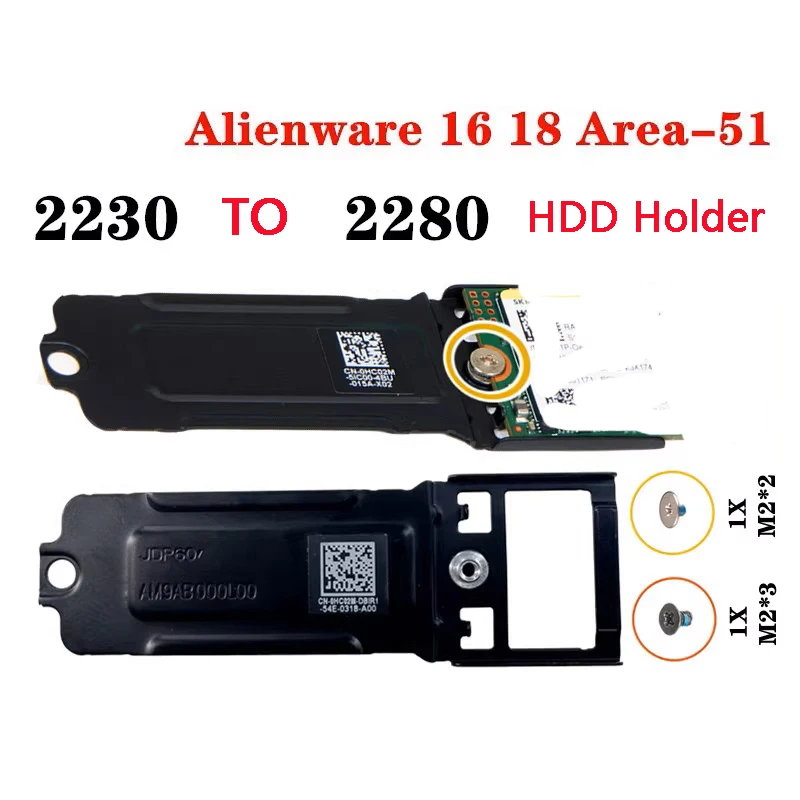 New Original Laptop M.2 SSD1 SSD2 SSD3 2280 Bracket Heatsink Plate For DELL Alienware 16 18 Area-51 16inch 18inch