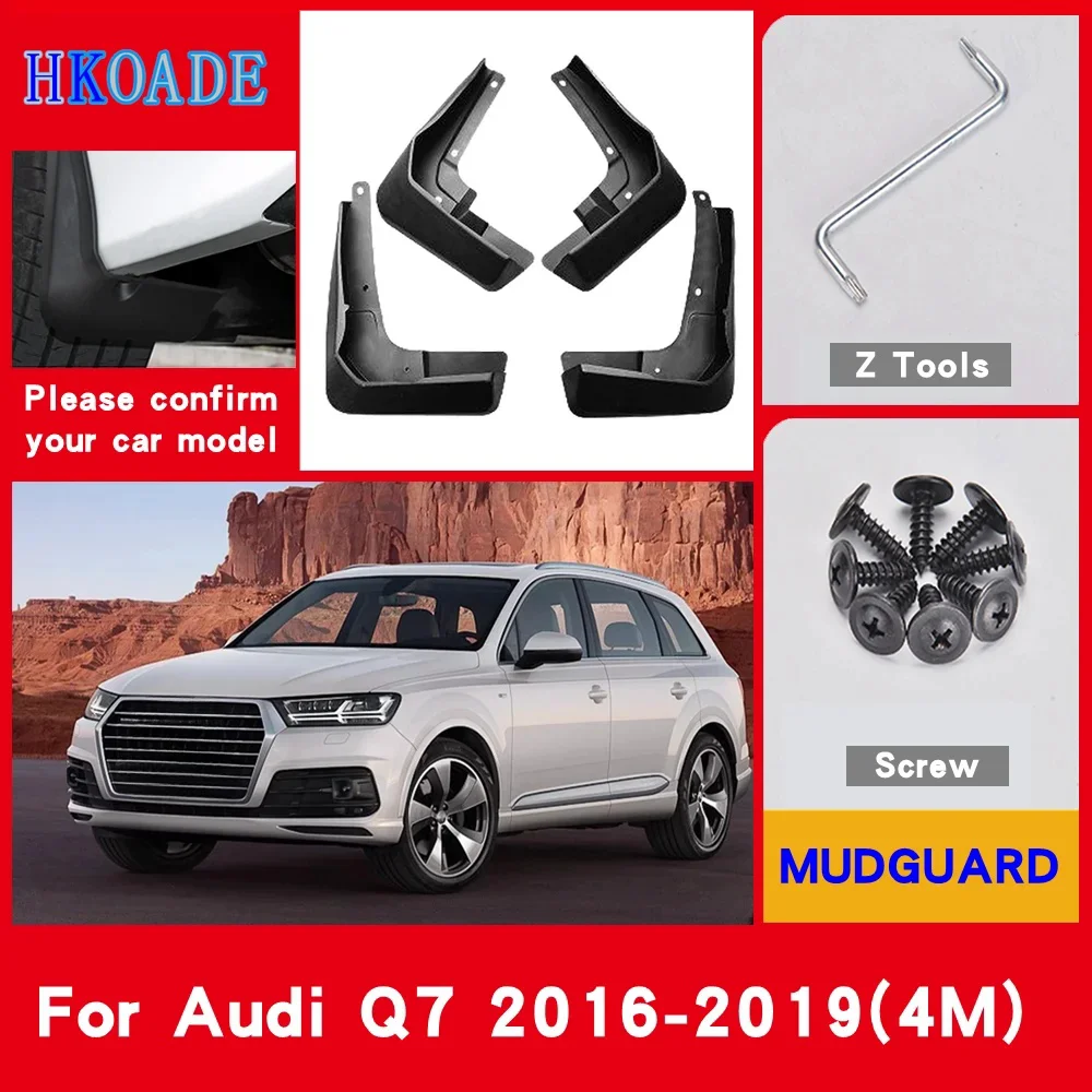 

Брызговики для крыльев автомобиля для Audi Q7 4M 2016-2019 Брызговики Брызговики Брызговики Брызговики Крыльев Автомобильные крылья Автомобильные аксессуары
