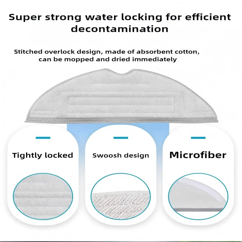 Ultra-Effective Double Vibration Mop Pads for Roborock Vacuum Cleaner Robot