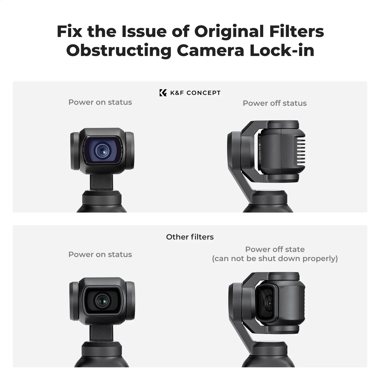 K&F Concept Sport Effect Filter for DJI Osmo Pocket UV CPL ND ND