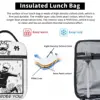 Gojo Satoru Jujutsu Kaisen Accessories Insulated Lunch Bag For School Food Container Reusable Thermal Cooler Lunch Box 5