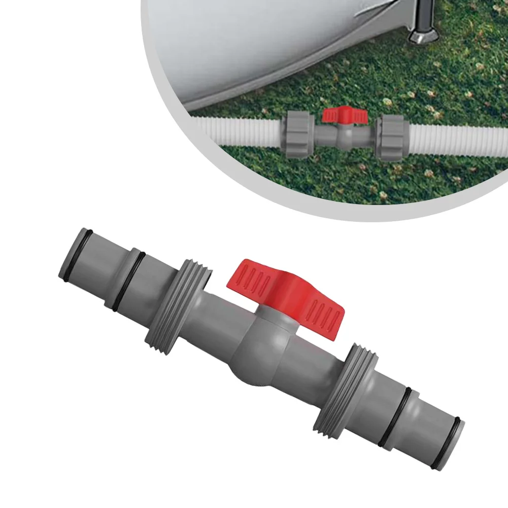 1PCS 풀 호스 커넥터 모래 필터 시스템 호스 커넥터 풀 호스 38/32 Mm 수영장 호스 커넥터 밸브가있는 스트레이트