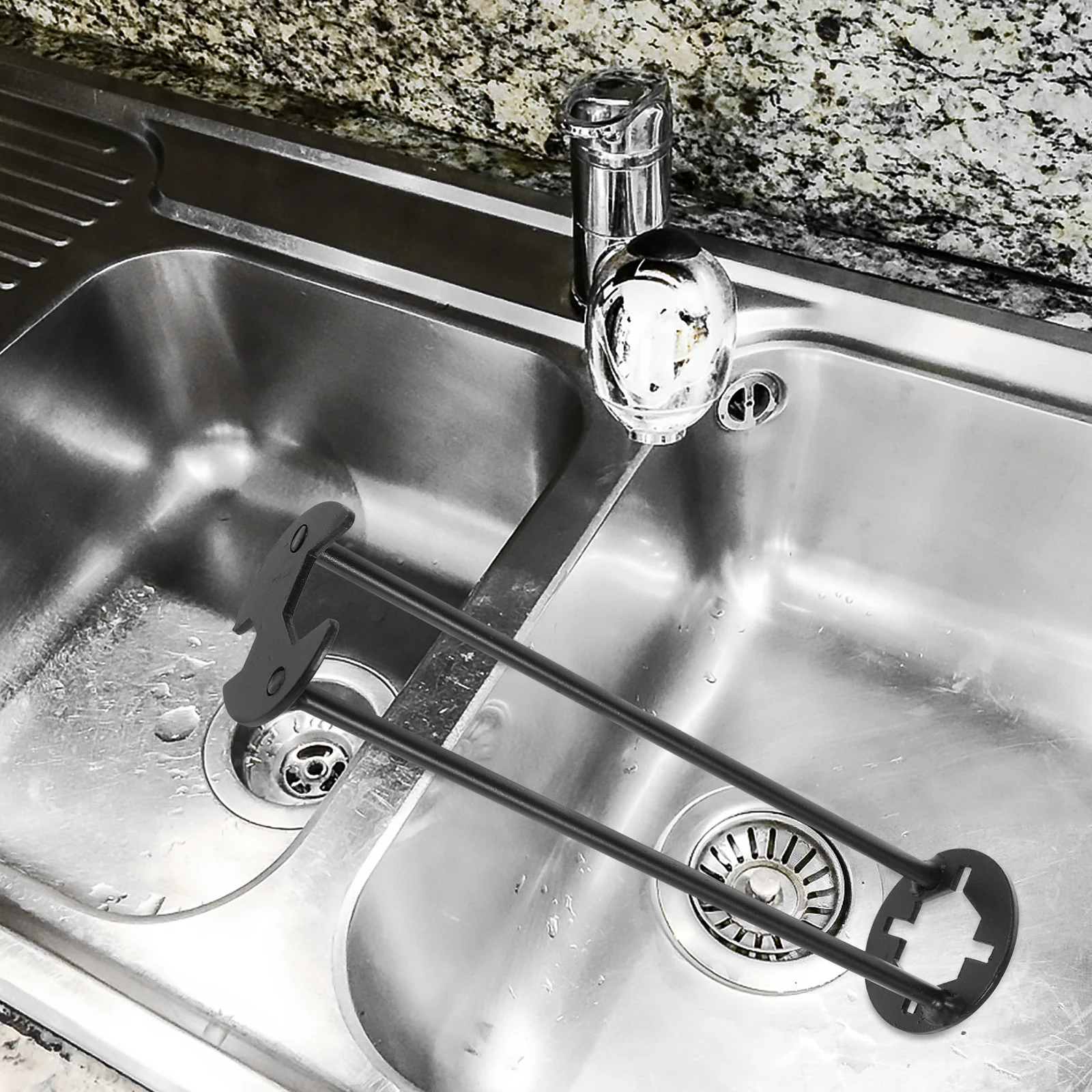 

Multi-functional Sink Wrench Tap Wrench Tool Steel Wrench Diy Wrench for Bathroom